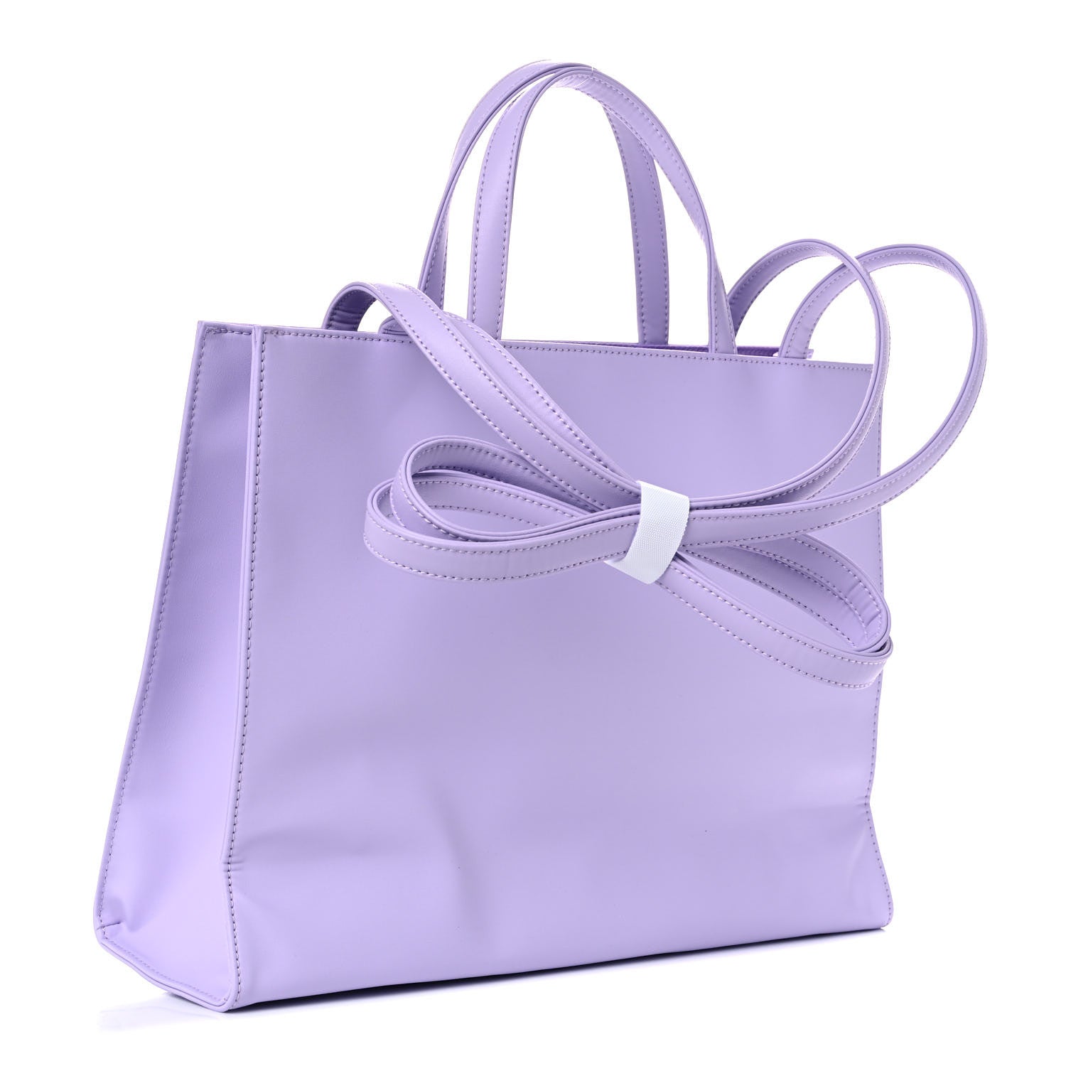 Telfar Vegan Leather Medium Shopping Bag Lavender 3 of 9