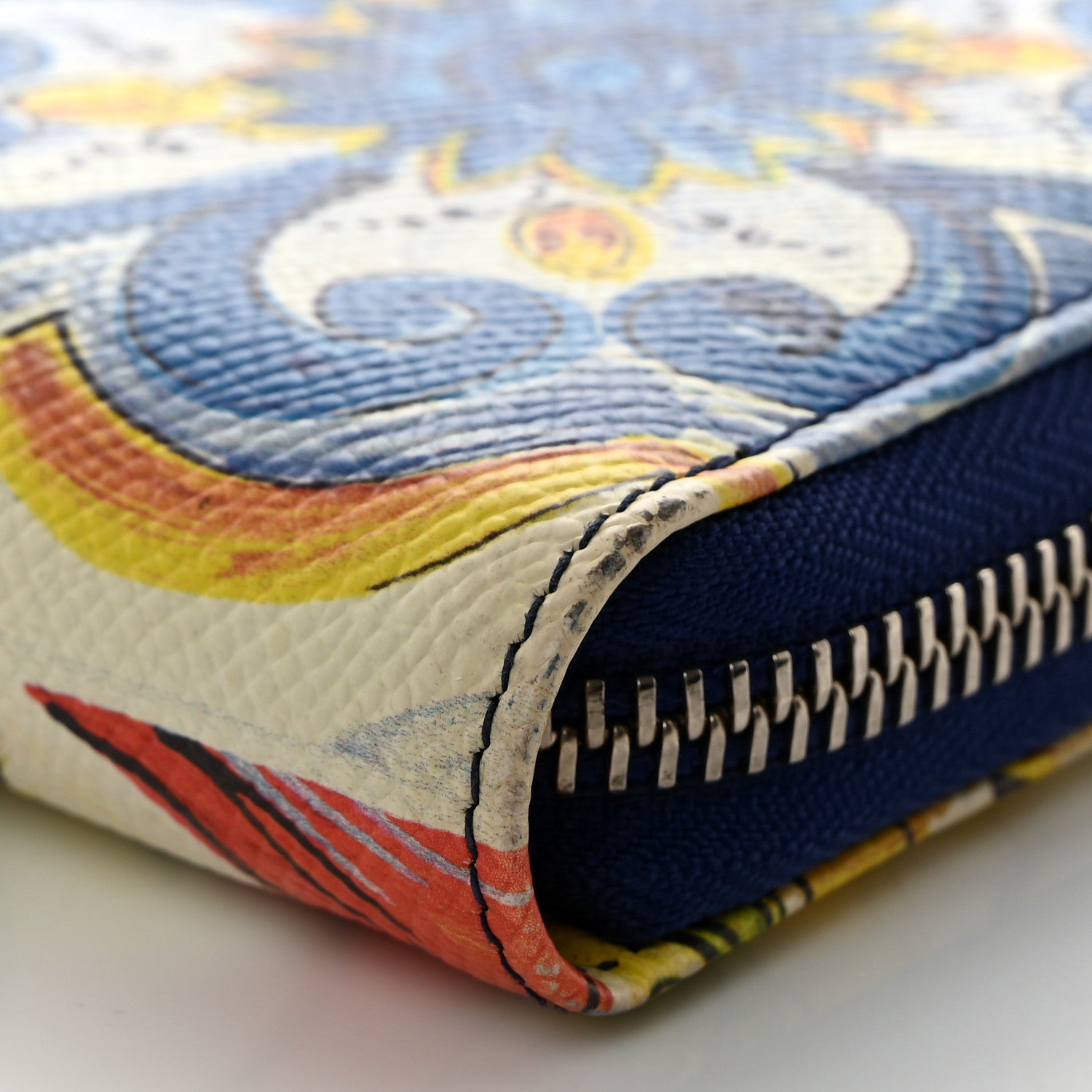 Dolce & Gabbana Dauphine Majolica Printed Zip Around Wallet Multicolor 7 of 8