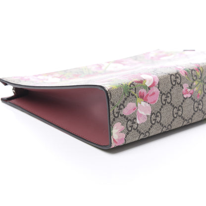 Gucci GG Supreme Monogram Blooms Large Cosmetic Case Beige Multicolor Dry Rose 7 of 8