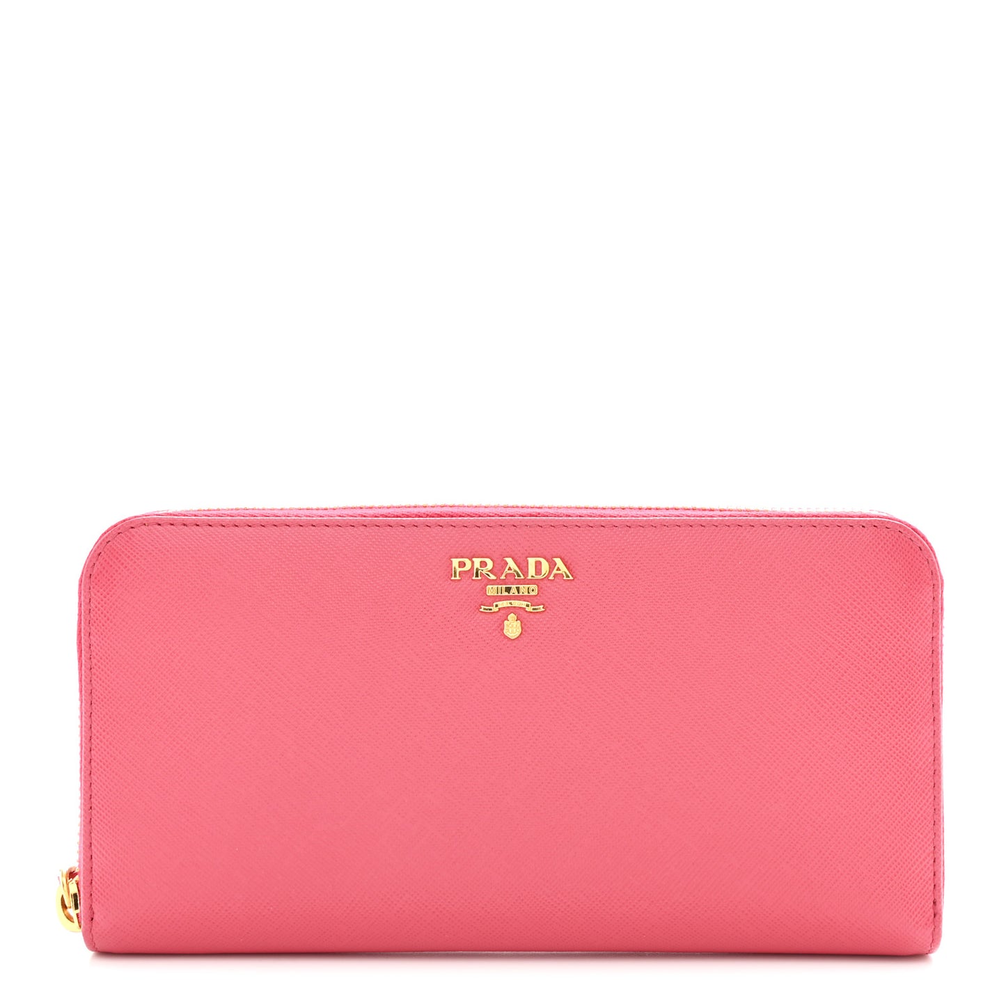Saffiano Triangle Zip Around Wallet Peonia