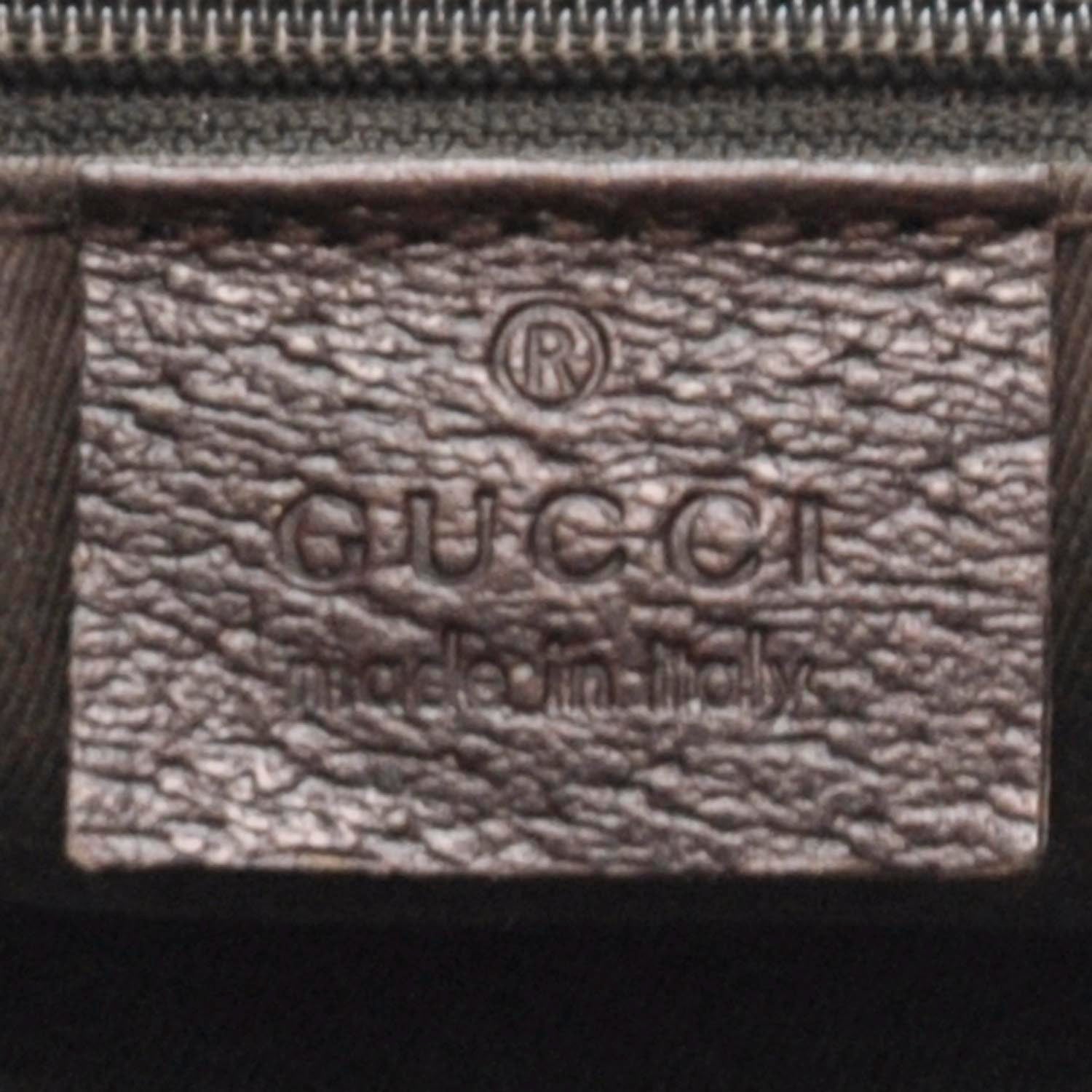 Gucci Monogram Flat Messenger Bag Ebony 7 of 10