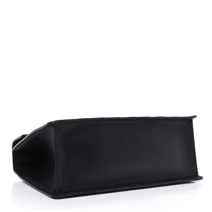 Gucci Guccissima Signature Medium Sylvie Top Handle Bag Black 3 of 6