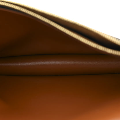 Celine Triomphe Canvas Lambskin Wallet On Strap Tan 6 of 11