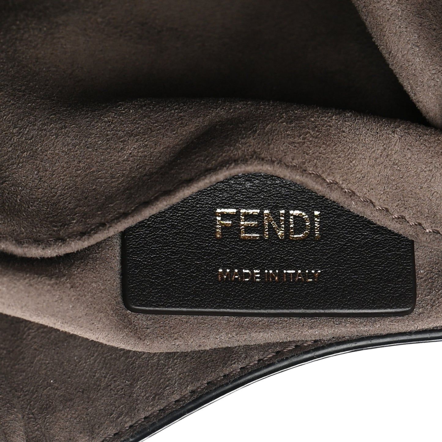 Vitello Grace F is Fendi Bi-Color FF 1974 Embossed Grande Mon Tresor Bucket Bag Maya Black Fragola