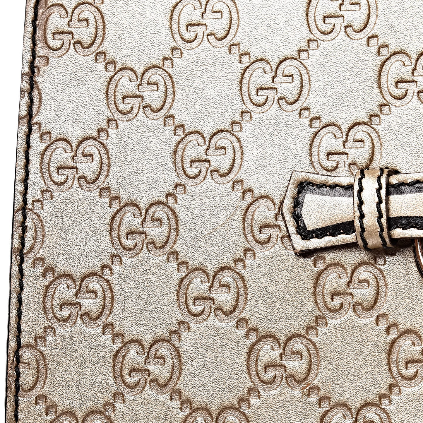 GG Shine Guccissima Medium Emily Chain Shoulder Bag Gold