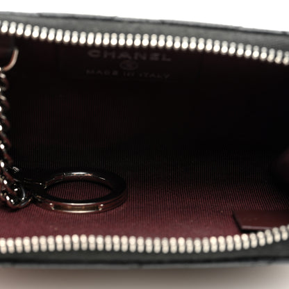 Chanel Caviar Quilted Zipped Key Holder Case Black 5 of 8