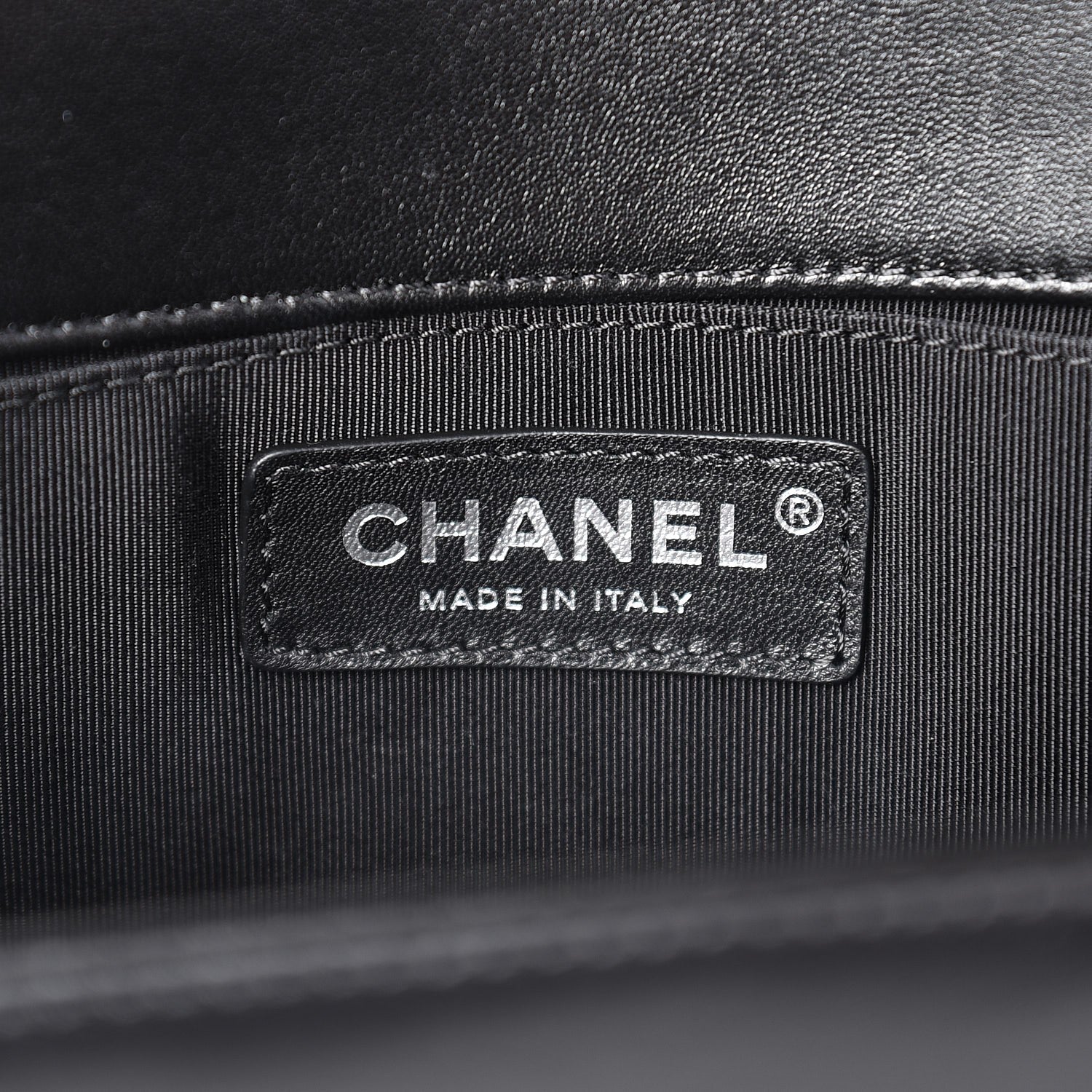Chanel Lambskin Quilted Medium Boy Flap Black 6 of 8
