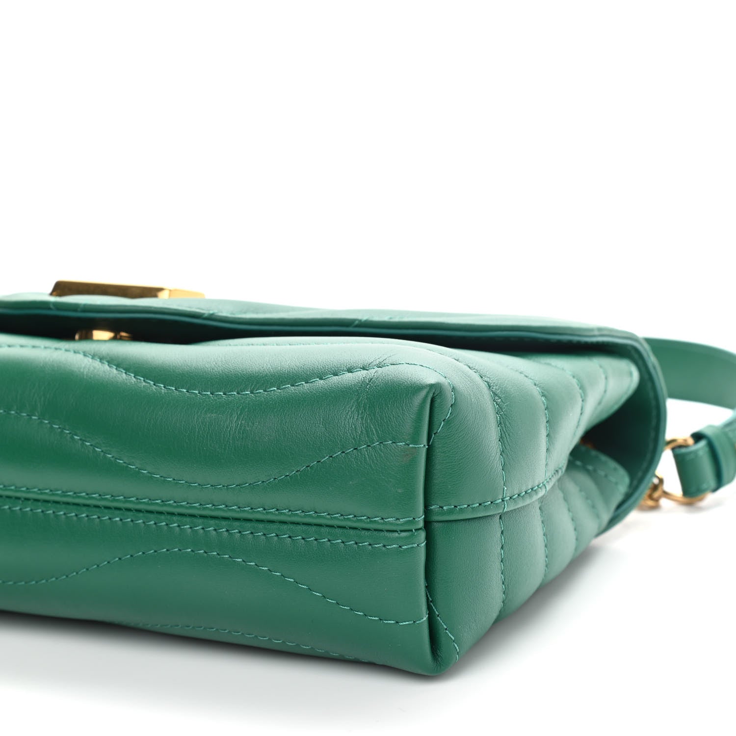Louis Vuitton Calfskin New Wave Chain Bag MM NM Emerald 8 of 9