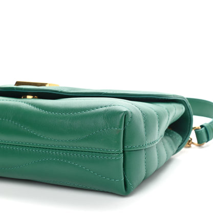 Louis Vuitton Calfskin New Wave Chain Bag MM NM Emerald 8 of 9