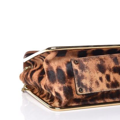 Chloe Calf Hair Leopard Print Medium Sally Flap Bag 5 of 14