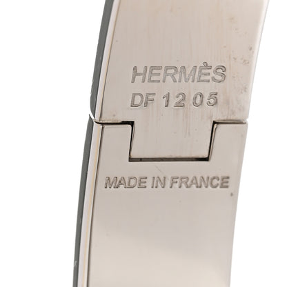 Hermes Matte Enamel Narrow Clic Clac HH Bracelet T4 Black 4 of 5