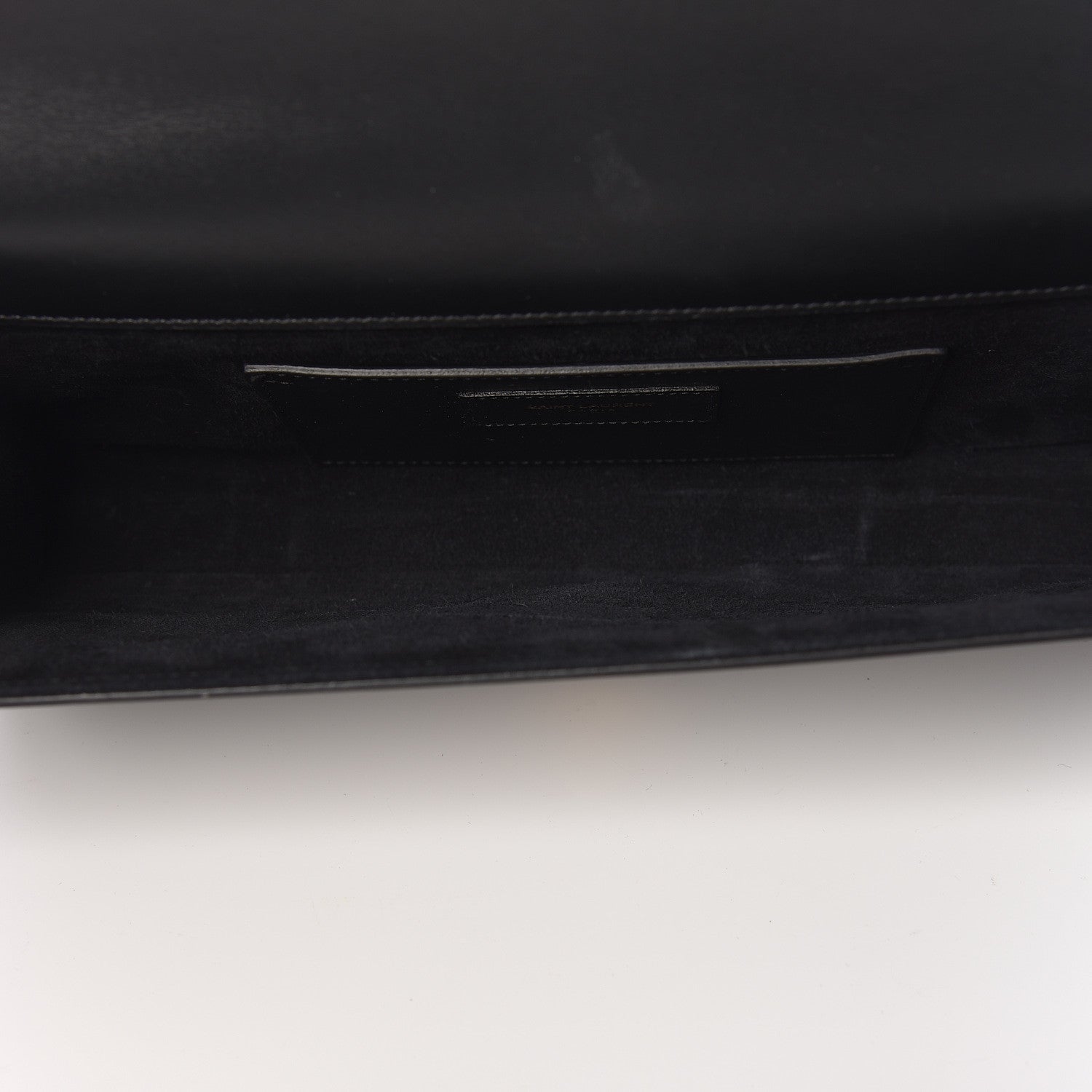 Saint Laurent Calfskin Classic Monogram Tassel Clutch Black 5 of 9