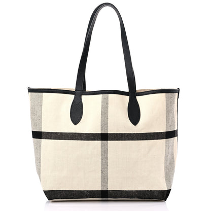 Burberry Coated Canvas Medium Reversible Doodle Tote White Black 8 of 12
