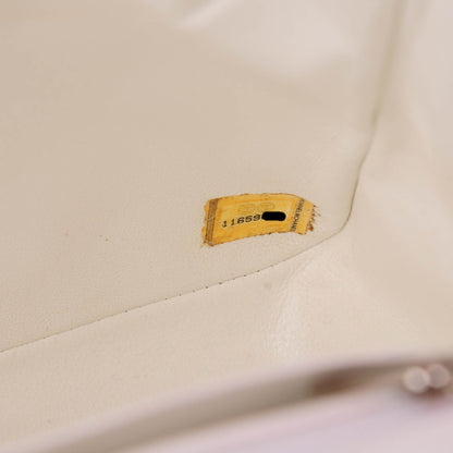 Chanel Caviar Quilted Jumbo Single Flap White 8 of 8