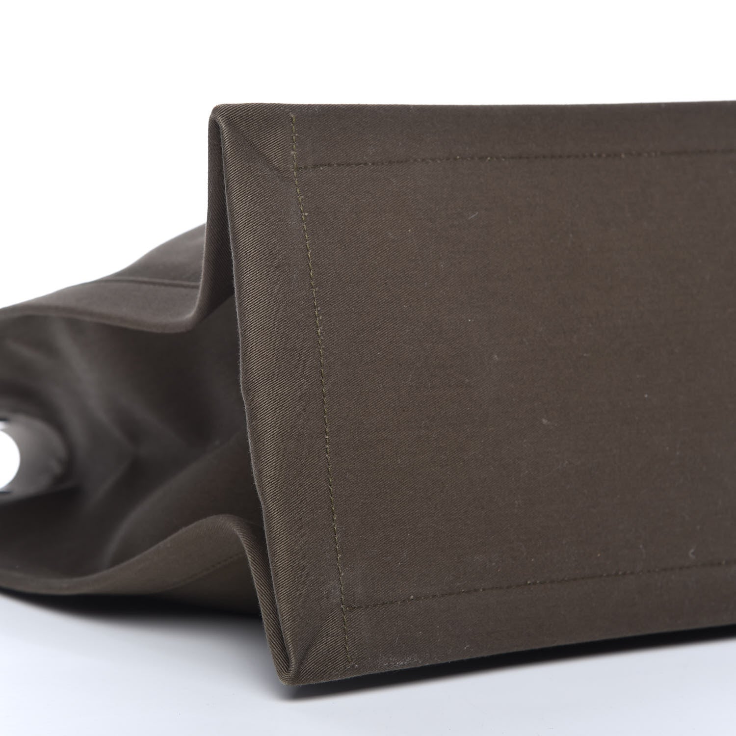 Saint Laurent Linen Calfskin Rive Gauche Tote Khaki 6 of 10