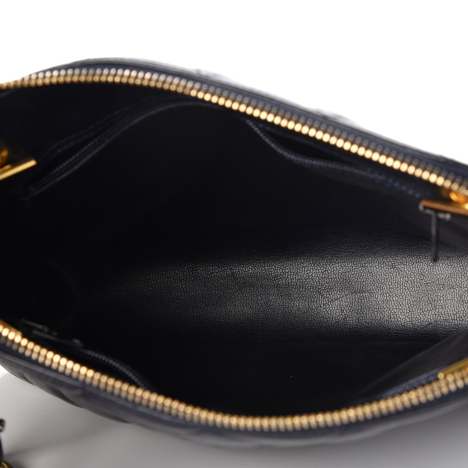 Chanel Lambskin Quilted Shoulder Bag Navy Blue 5 of 9