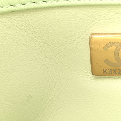 Chanel Lambskin Quilted Mini Pearl Crush Flap Light Green 7 of 10