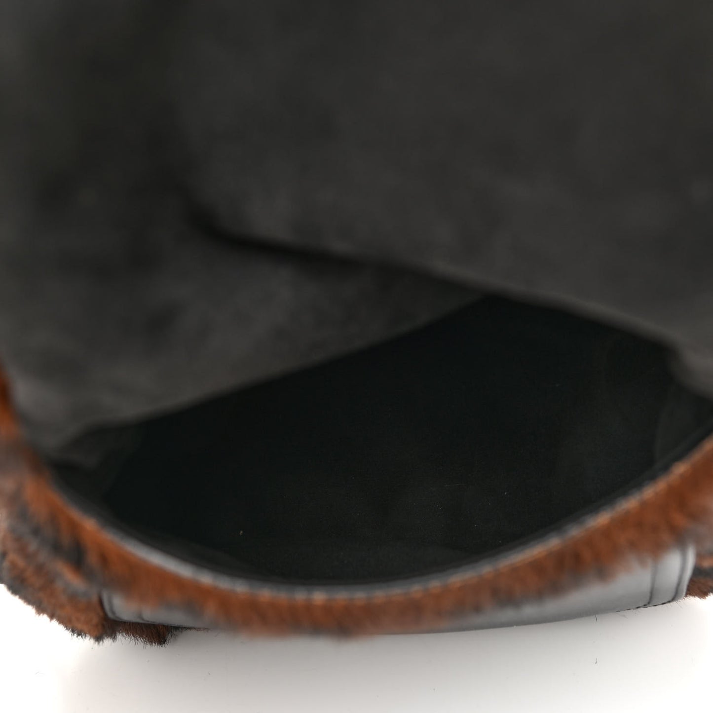 Calfskin Calf Hair Leopard Print Mini Jennifer Crossbody Bag Brown Black