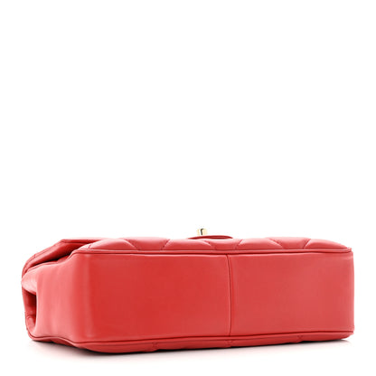 Chanel Lambskin Quilted Easy Carry Flap Red 4 of 13