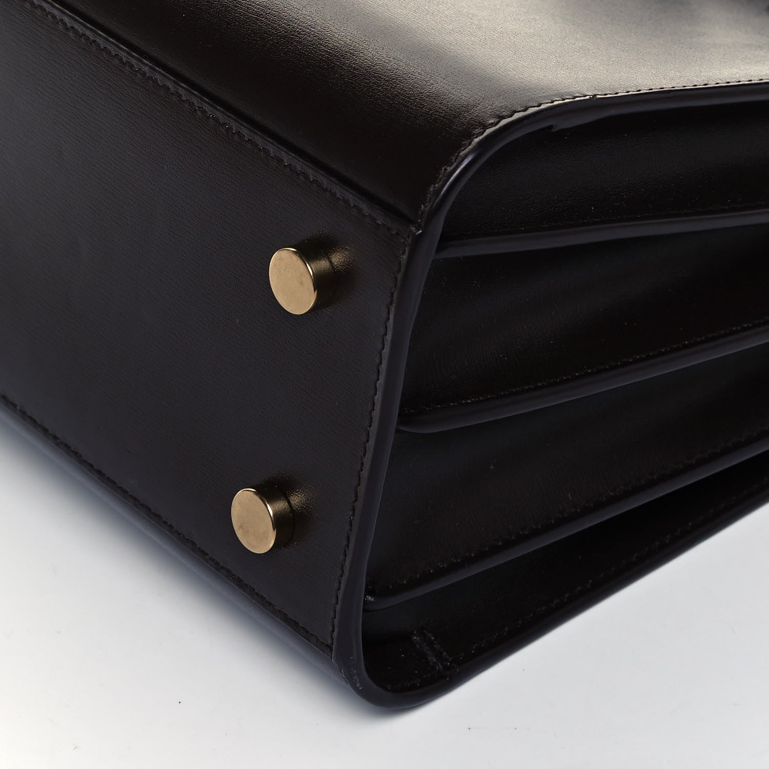 Saint Laurent Calfskin Baby Sac De Jour Chocolate 9 of 10