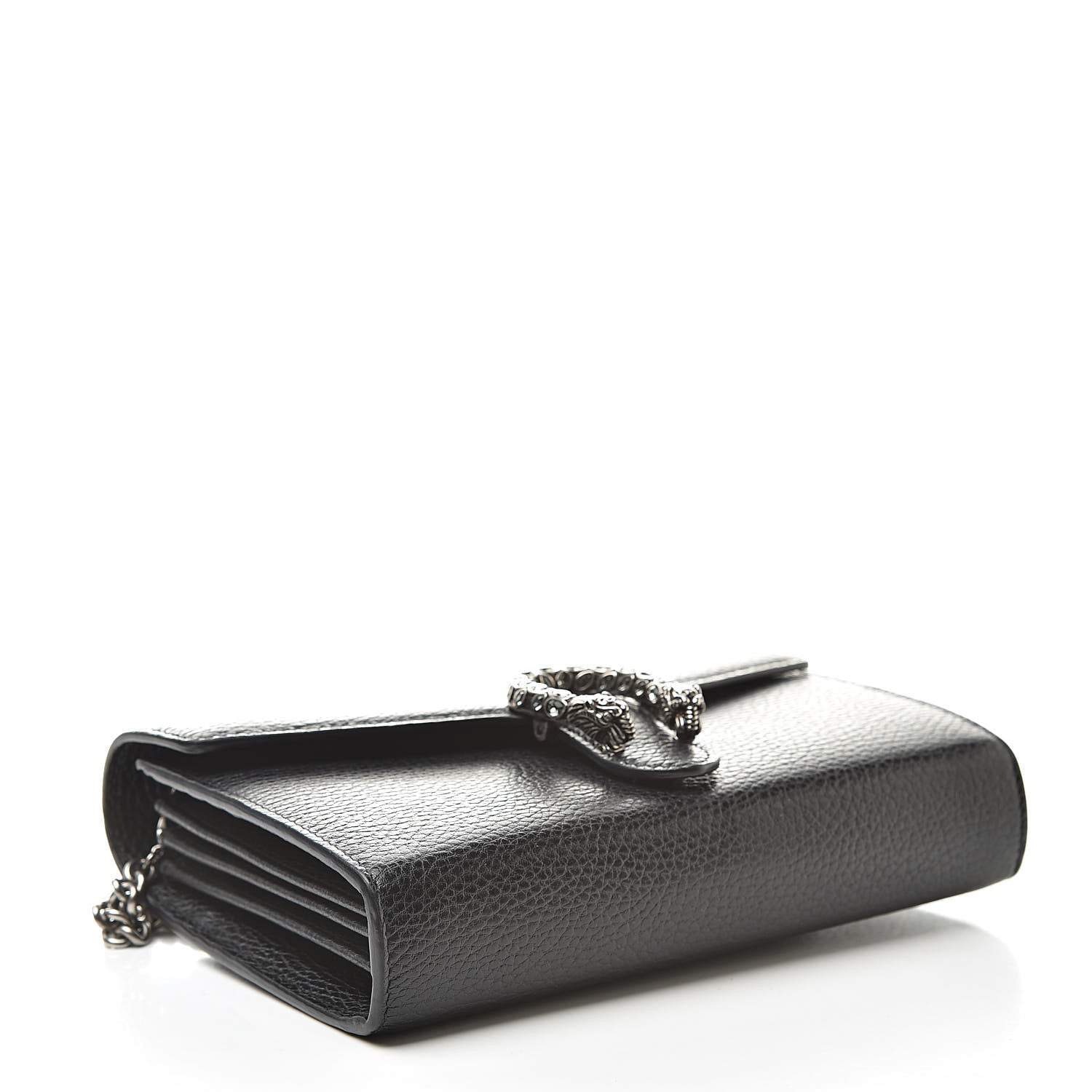 Gucci Calfskin Mini Dionysus Chain Wallet Black 4 of 13
