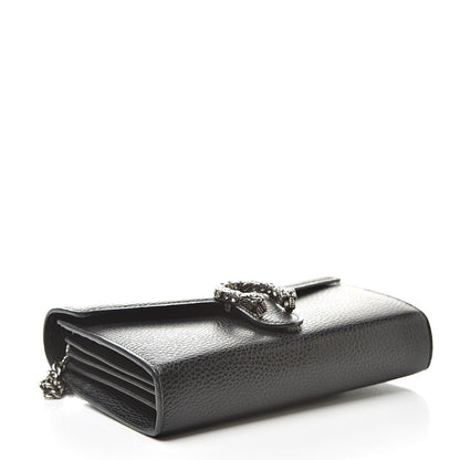 Gucci Calfskin Mini Dionysus Chain Wallet Black 4 of 13