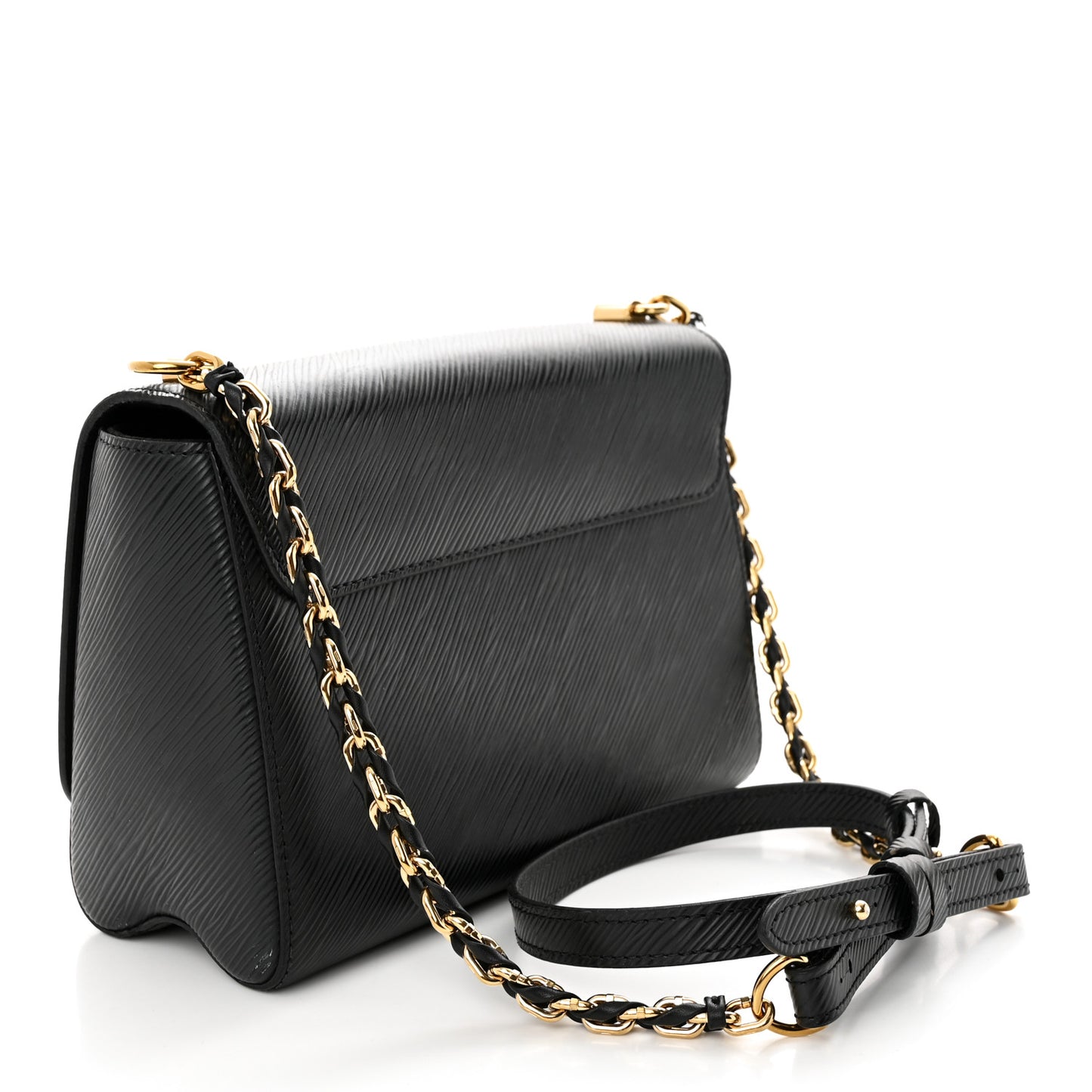 Epi Twist Shoulder Bag MM Matte Black Gold