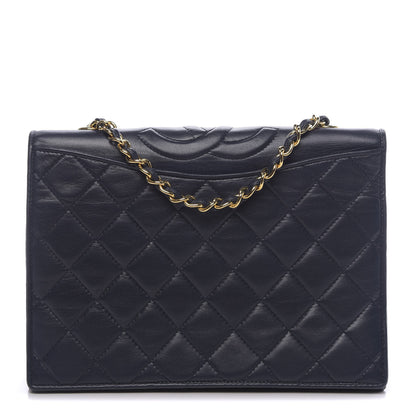 Chanel Lambskin Quilted Small CC Single Flap Bag Navy 1 of 13