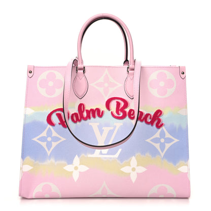 Louis Vuitton Monogram Escale Palm Beach Onthego GM Pastel 1 of 15