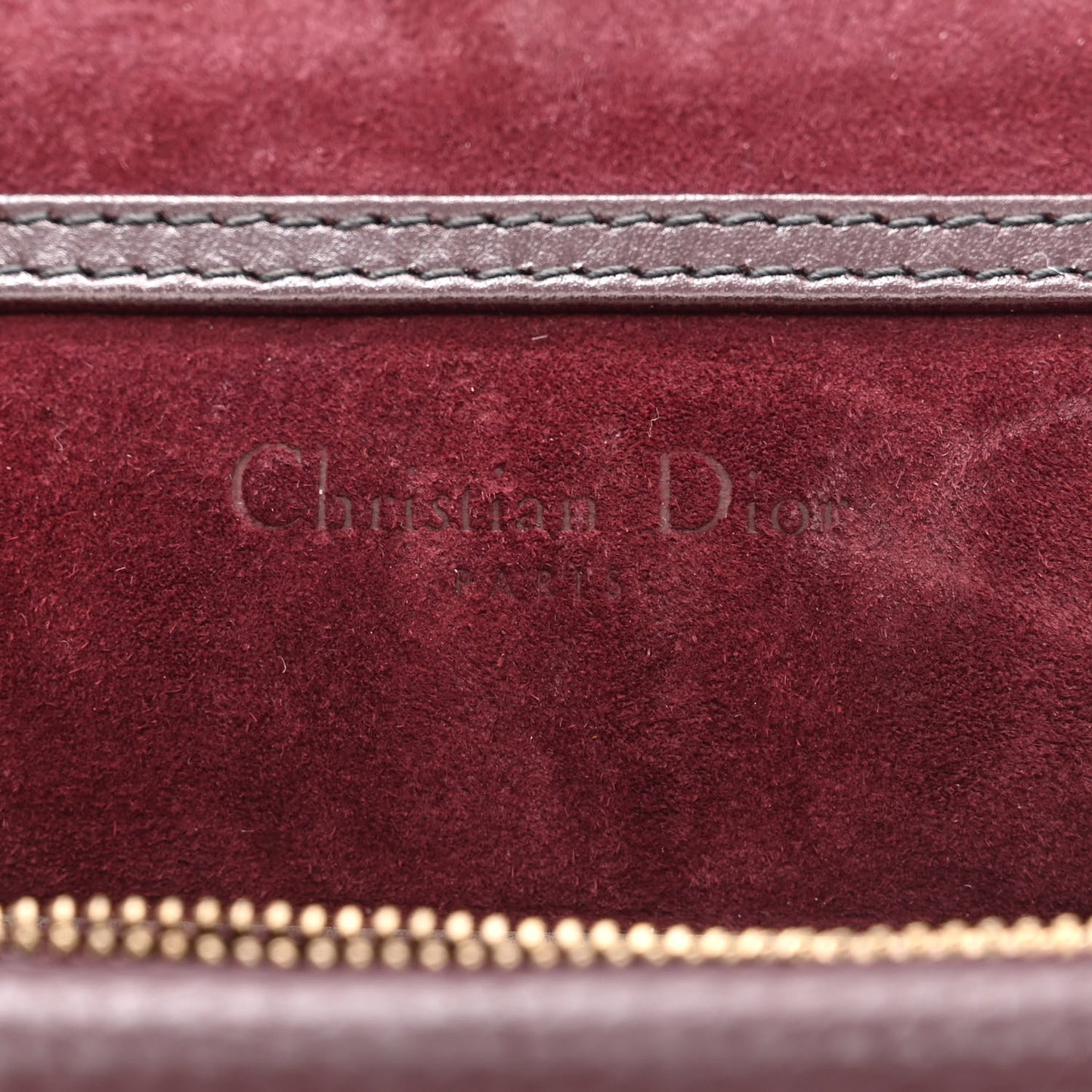 Grained Calfskin D-Bee Crossbody Burgundy