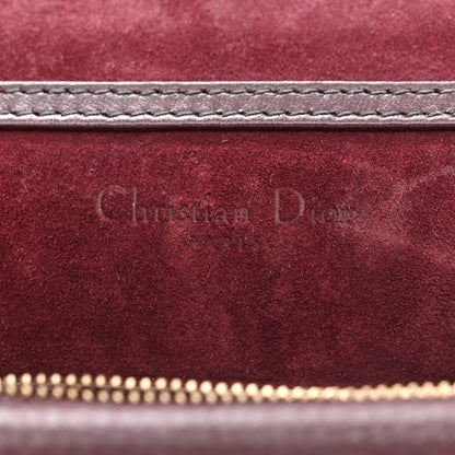 Christian Dior Grained Calfskin D-Bee Crossbody Burgundy 6 of 11