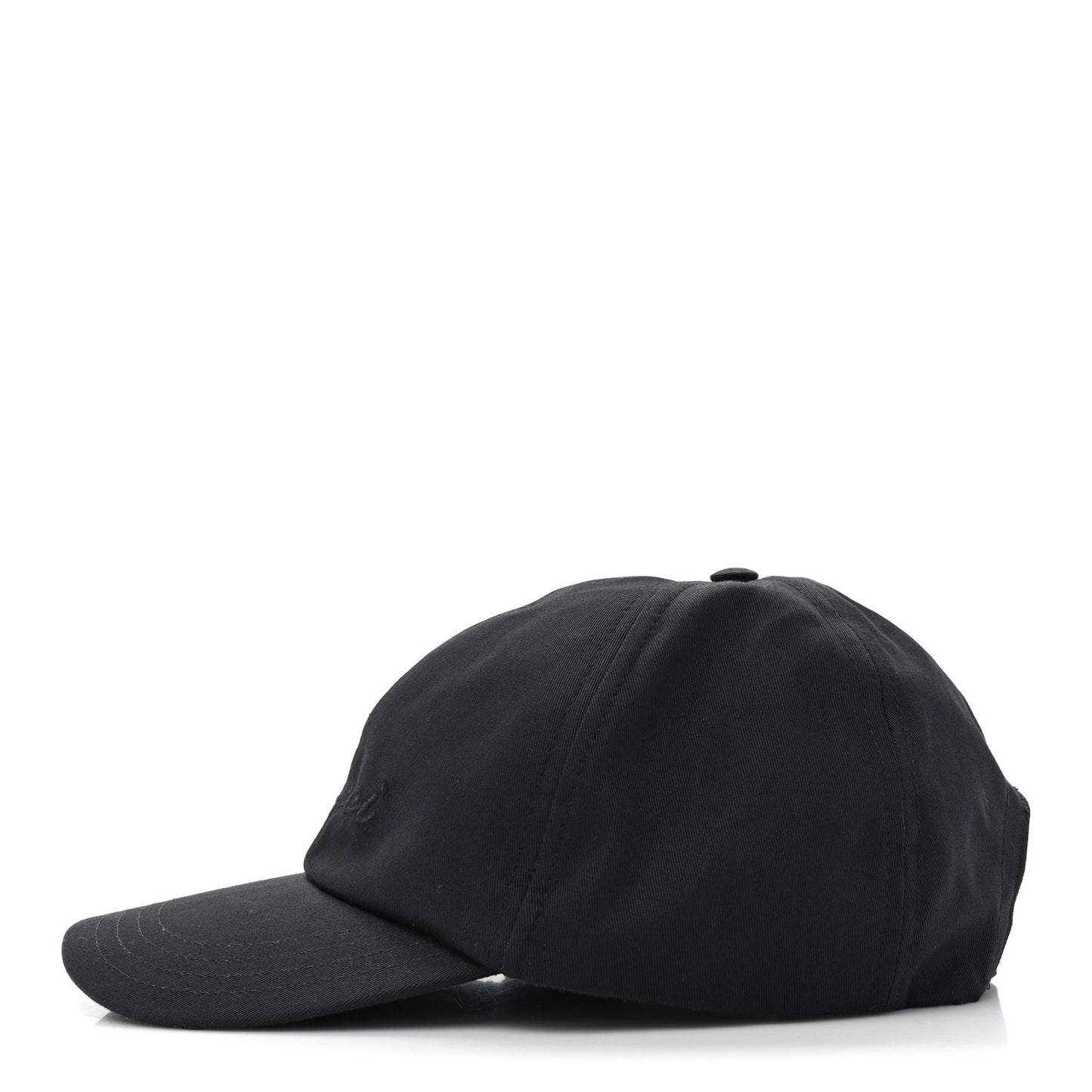 Canvas Embroidered Logo Baseball Hat XXL Black