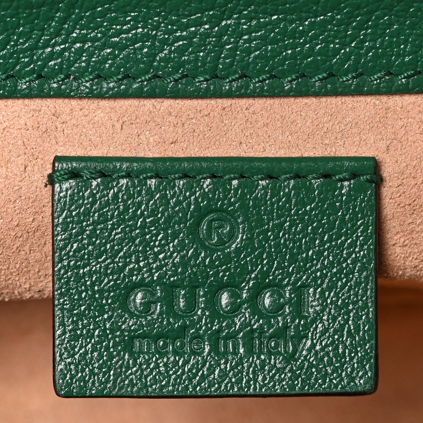 Azalea Calfskin Enamel Matelasse Diagonal Super Mini Torchon GG Marmont Shoulder Bag New Shamarock Emerald