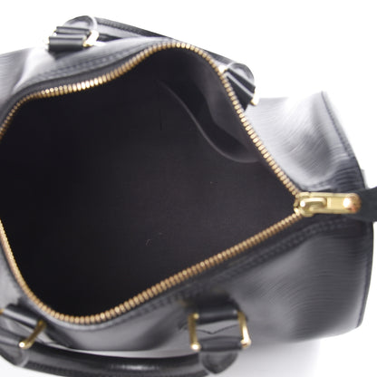 Louis Vuitton Epi Speedy 25 Black 5 of 11