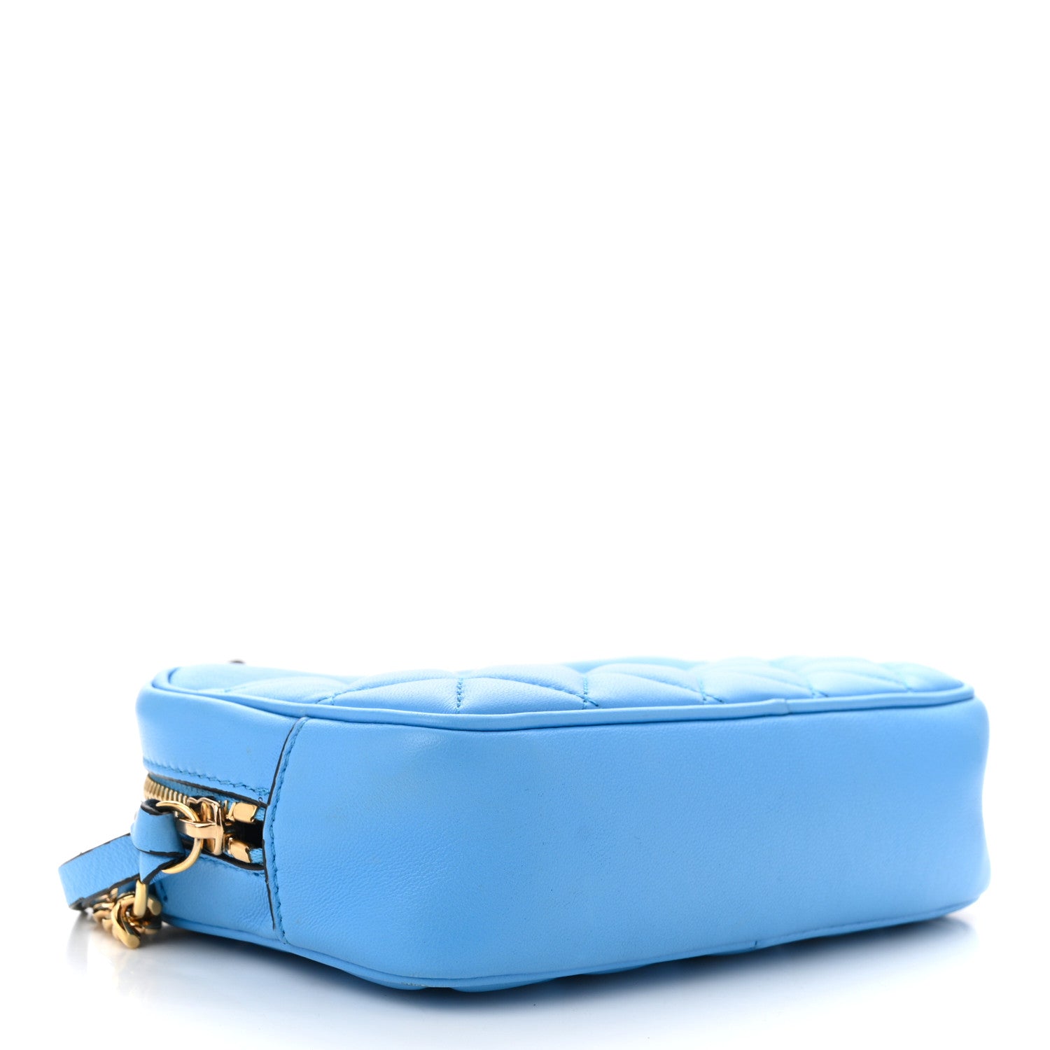 Versace Nappa Quilted Medusa Camera Bag Blue 4 of 12