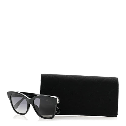 Chanel Acetate Polarized Pearl CC Square Sunglasses 5482-H-A Black 8 of 8