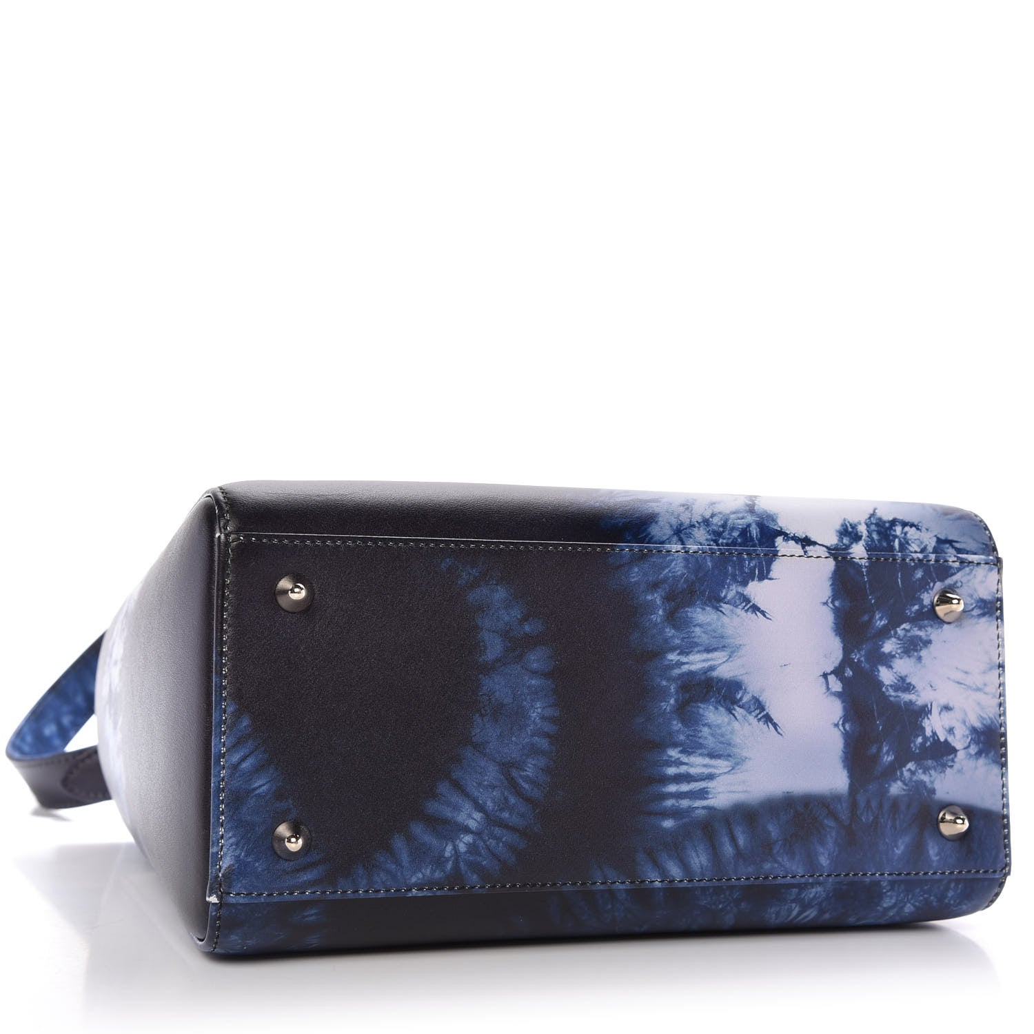 Christian Dior Calfskin Tie Dye Medium Lady Dior Blue Multicolor 4 of 9