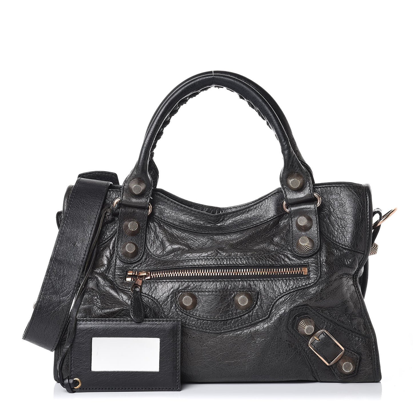 Agneau Giant 21 Rose Gold Hardware City Black