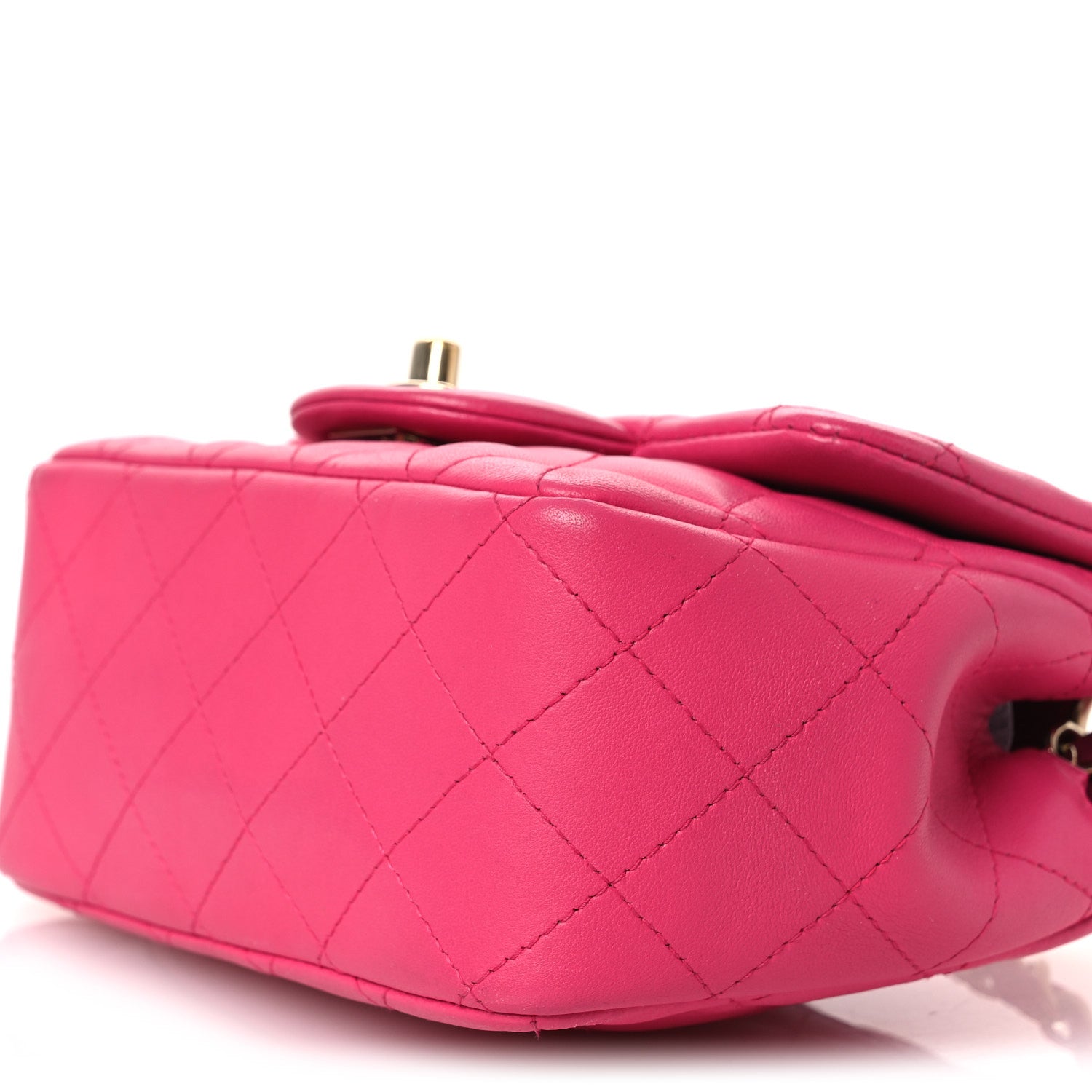 Chanel Lambskin Quilted Mini Square Flap Pink 10 of 15