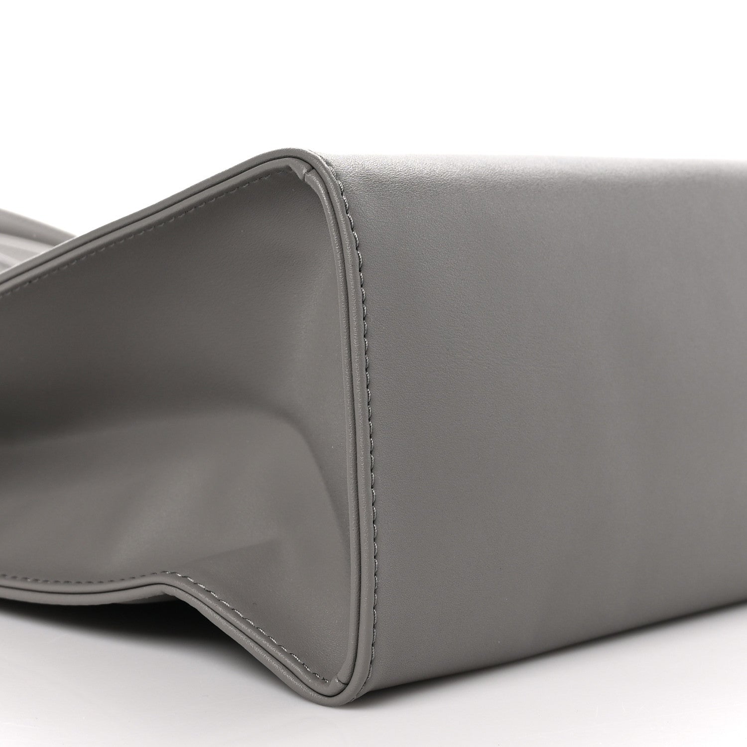Telfar Vegan Leather Medium Shopping Bag Grey 7 of 8