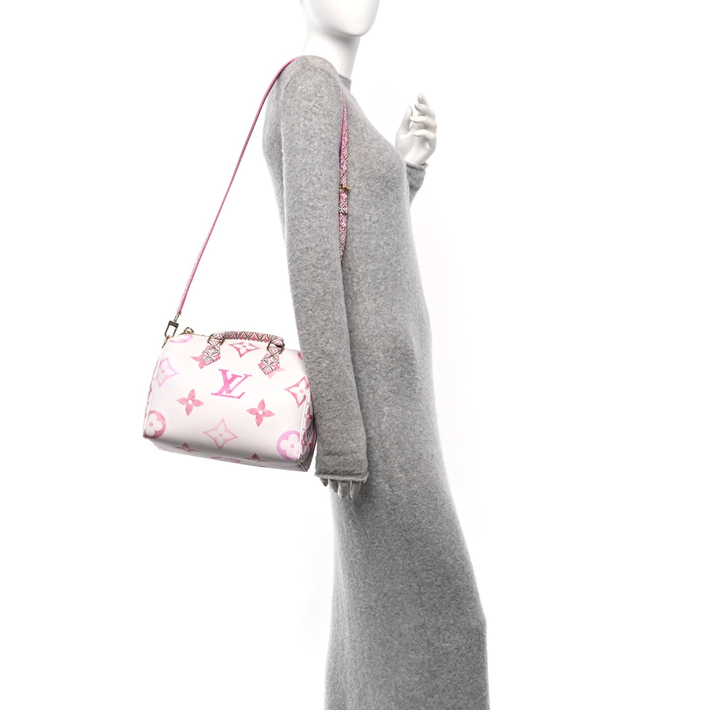 Monogram Giant By The Pool 2.0 Speedy Bandouliere 25 Rose