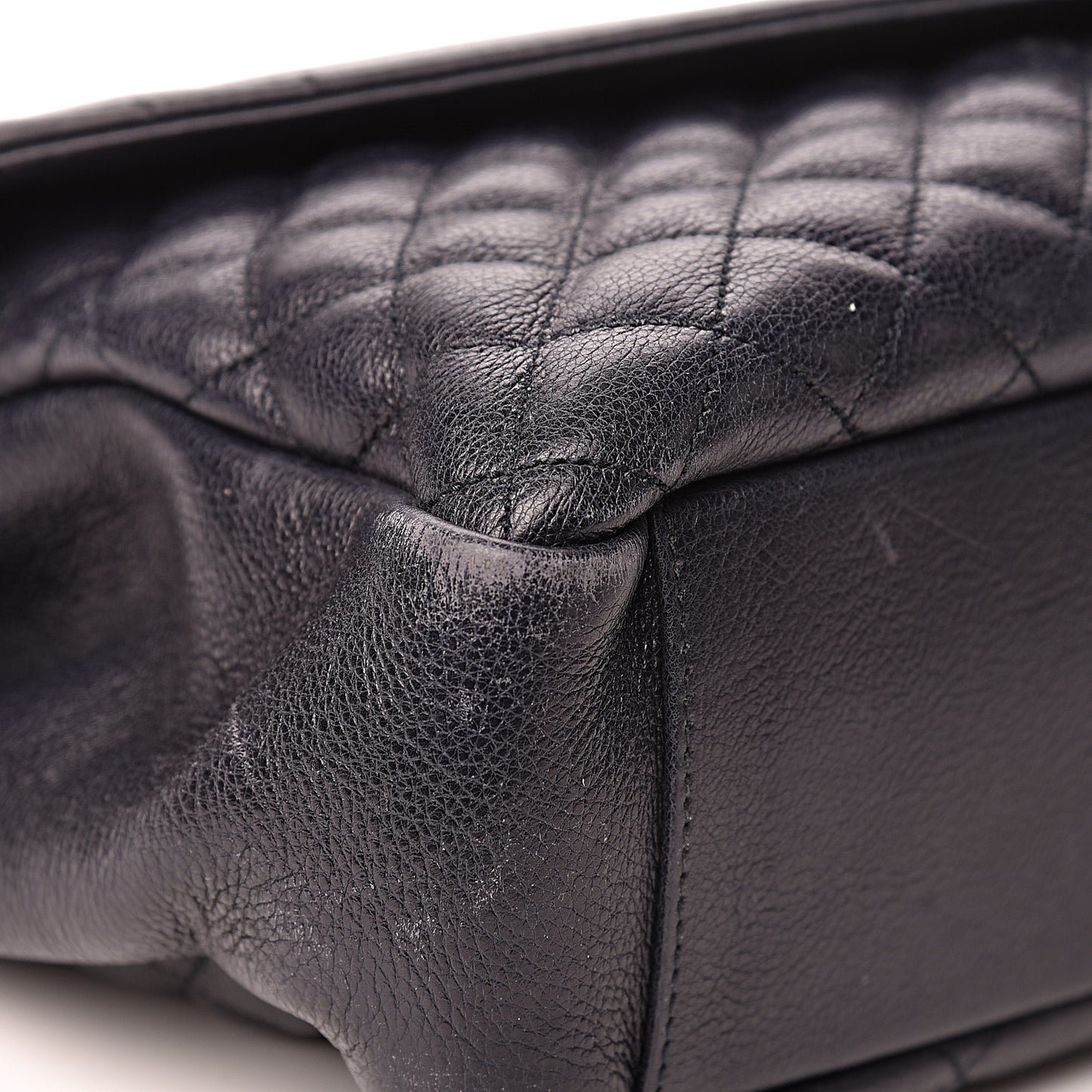 Calfskin Mixed Matelasse Triquilt Large Monogram Envelope Satchel Deep Marine