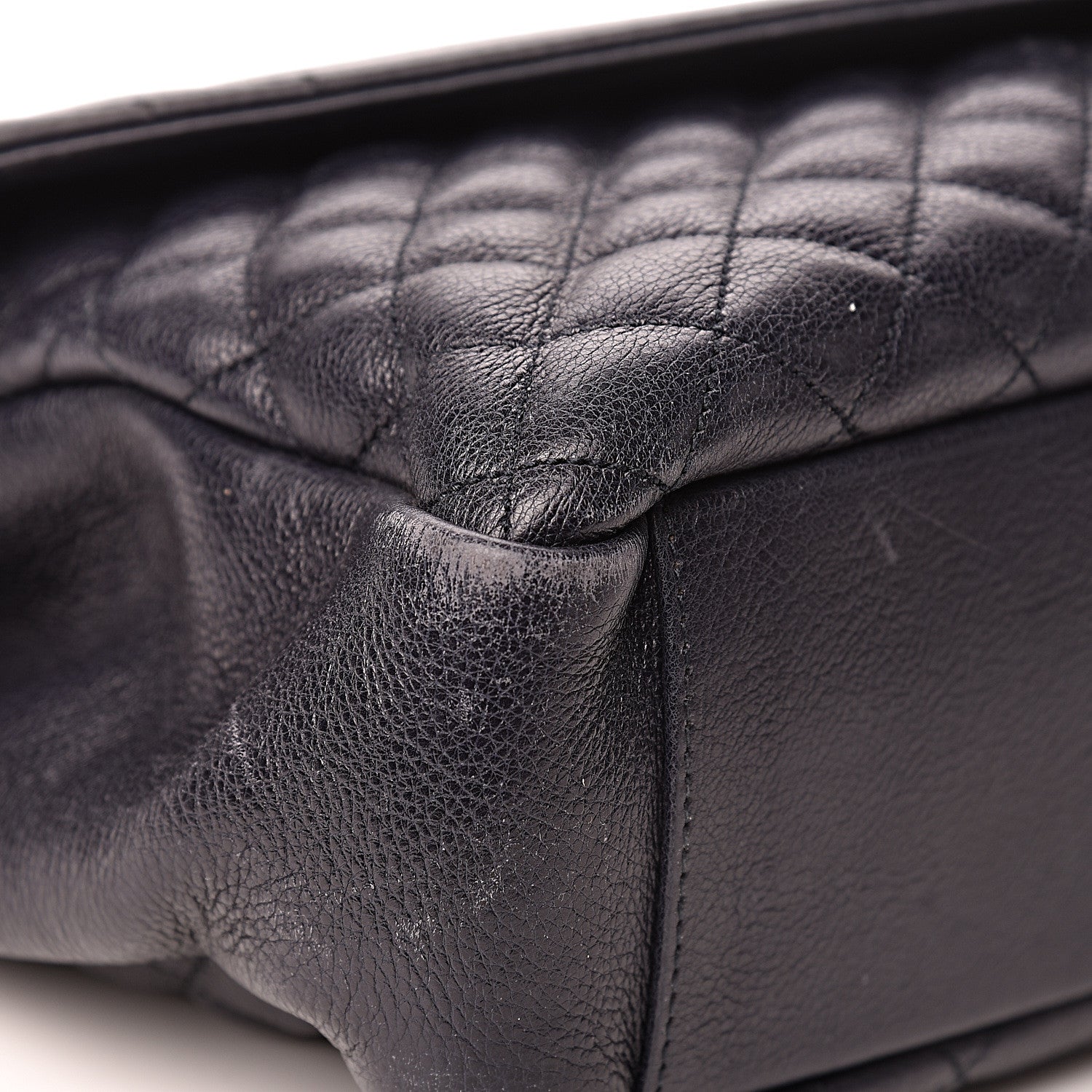 Saint Laurent Calfskin Mixed Matelasse Triquilt Large Monogram Envelope Satchel Deep Marine 15 of 25