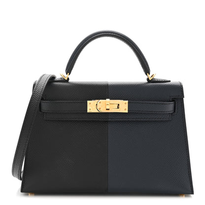 Hermes Epsom Casaque Mini Kelly Sellier 20 Black Bleu Indigo Rouge Grenat 1 of 11