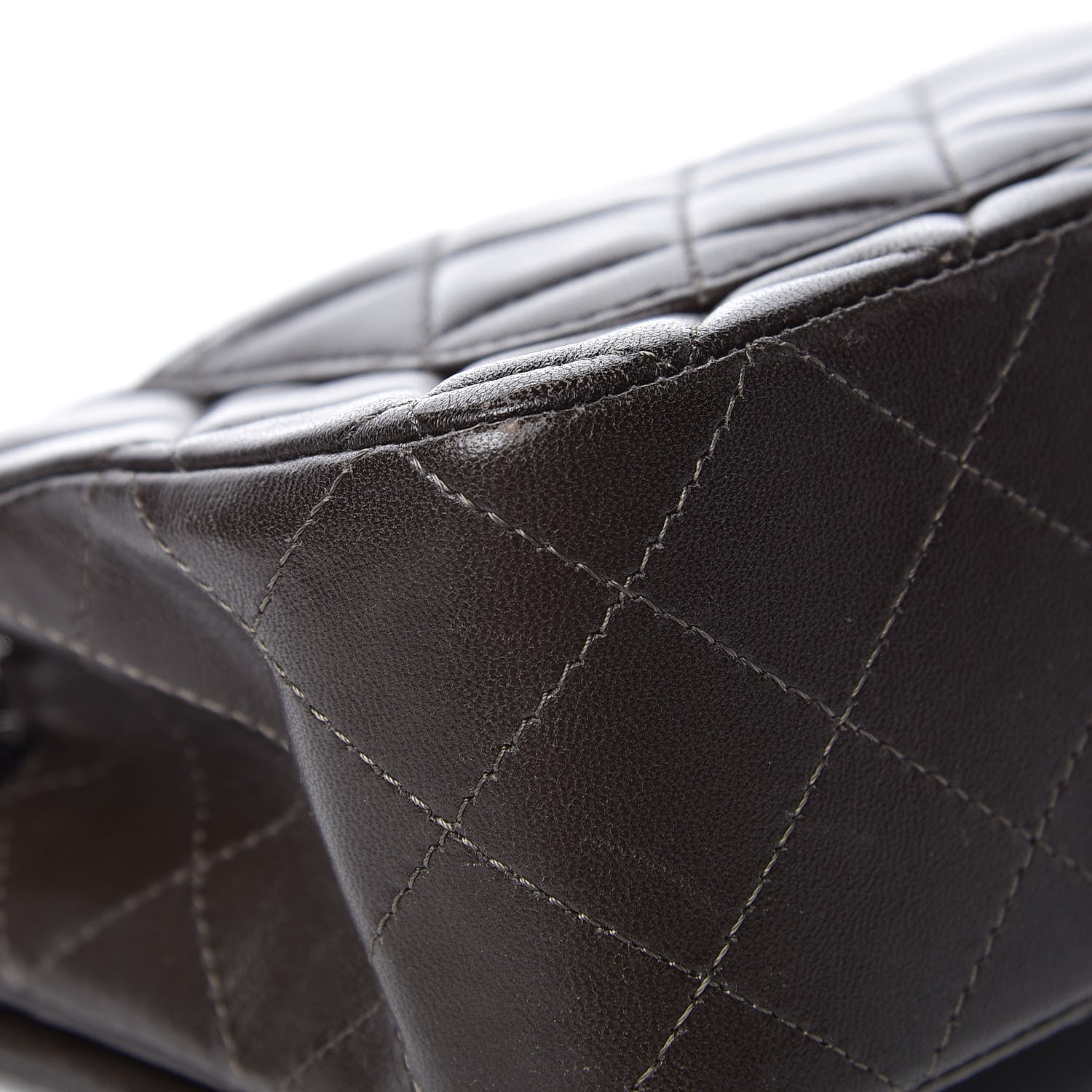 Chanel Lambskin Quilted Mini Rectangular Flap Dark Brown 17 of 17