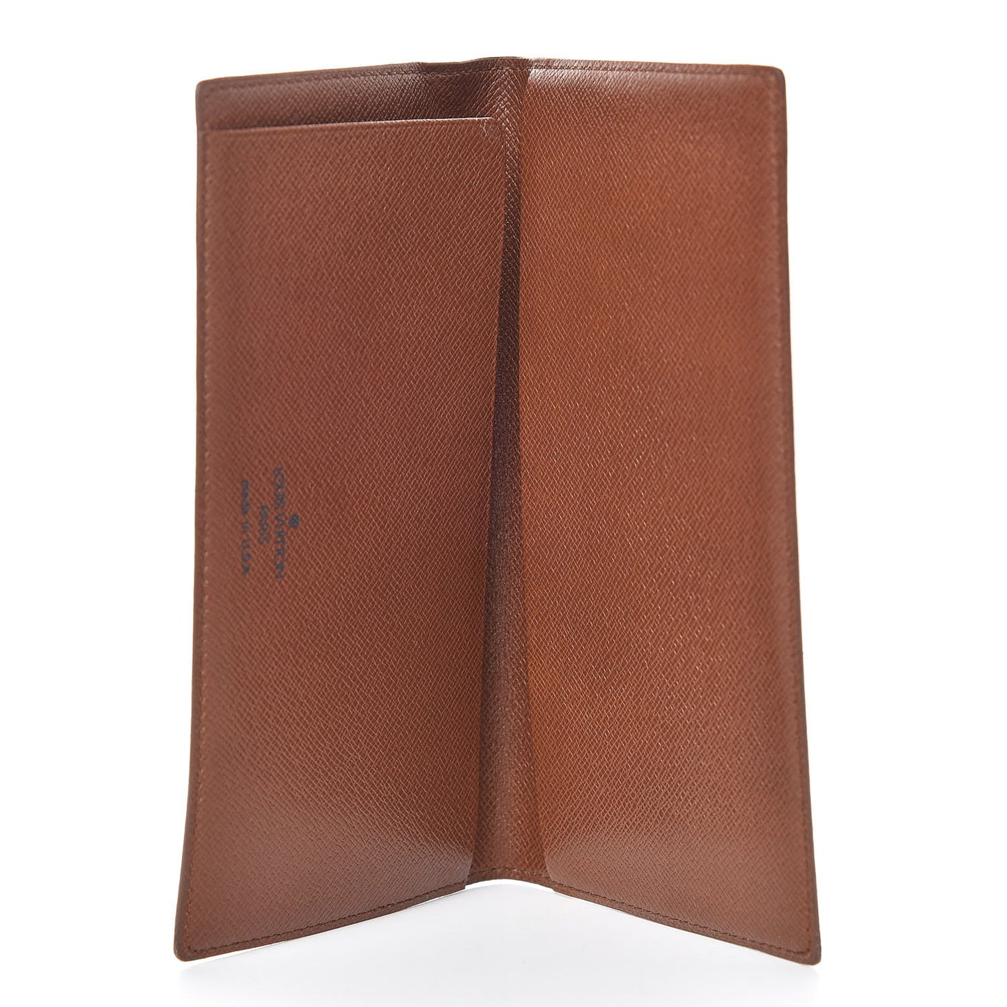 Monogram Simple Checkbook Holder Wallet