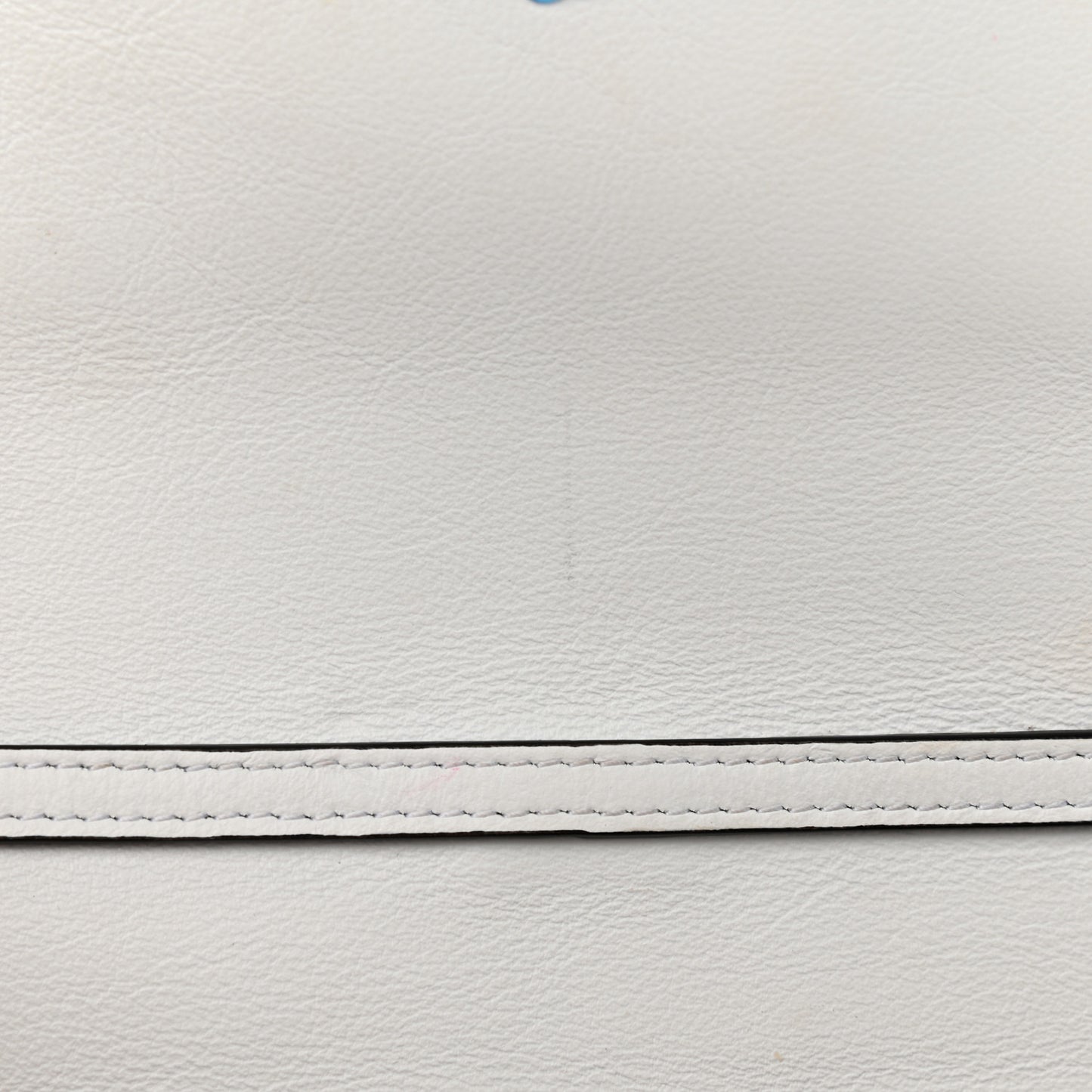 Calfskin Crocodile Embossed Small Nile Bracelet Minaudiere Bag White