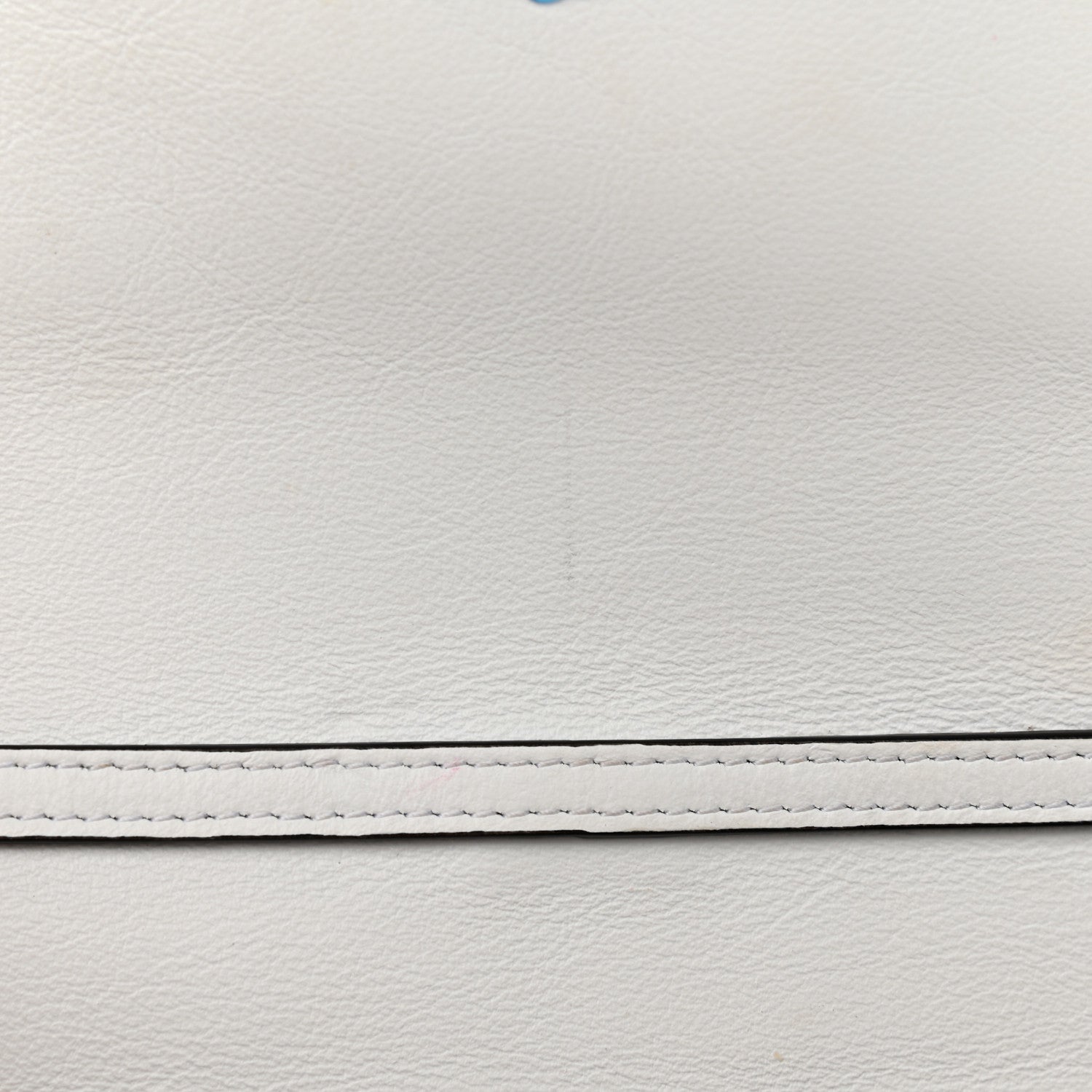 Chloe Calfskin Crocodile Embossed Small Nile Bracelet Minaudiere Bag White 14 of 14