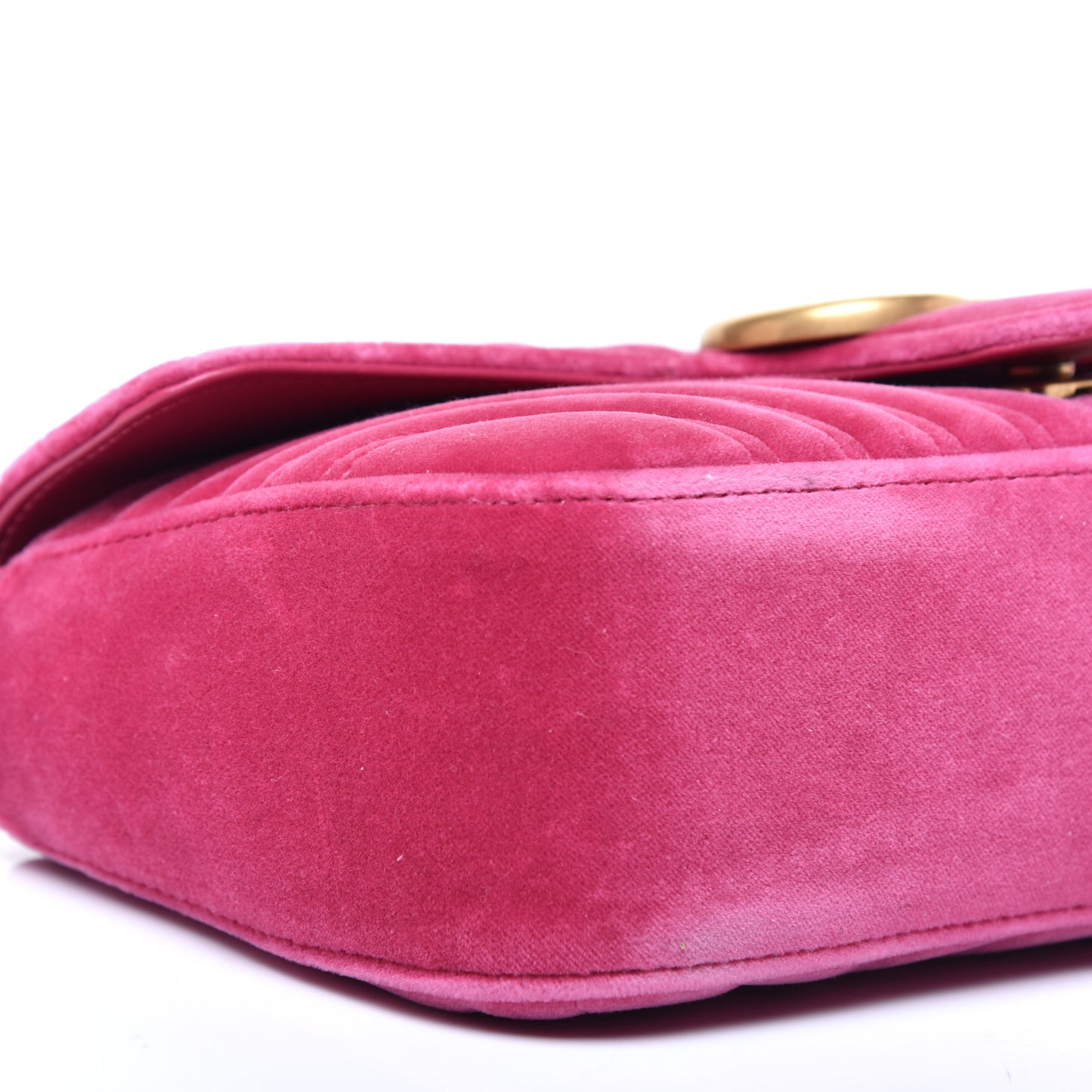 Velvet Matelasse Small GG Marmont Shoulder Bag Light Raspberry Rose
