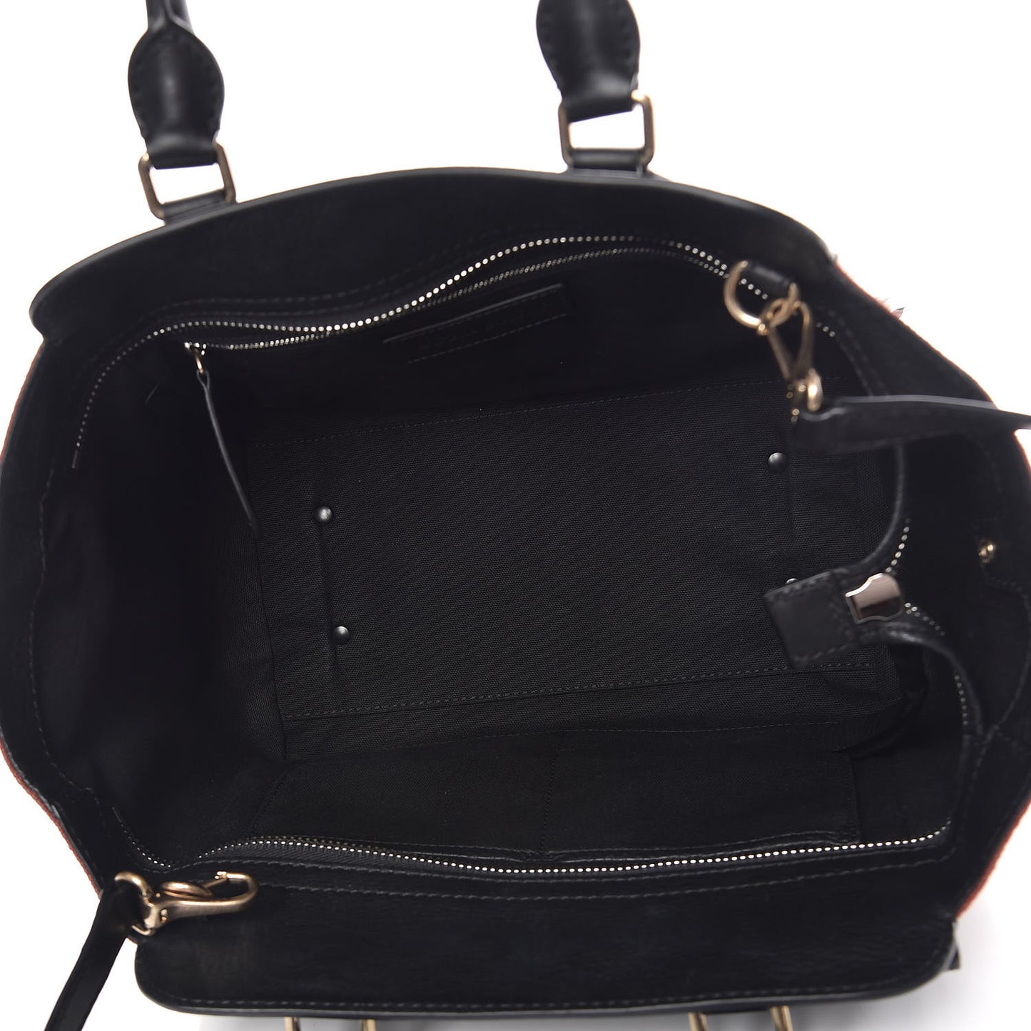 Canvas Mega Check Grained Calfskin Medium Harcourt Satchel Black
